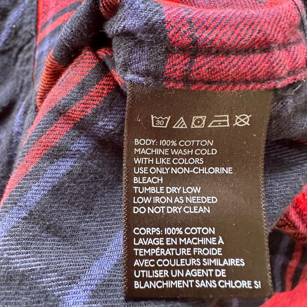 BDG Urban Outfitters Plaid Flannel Shirt MEDIUM Grunge 90s Western Academia Red - Picture 8 of 8